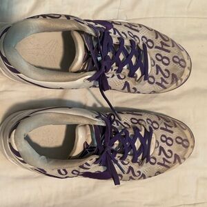 Kobe 8 protro court purple and White basketball Sneakers